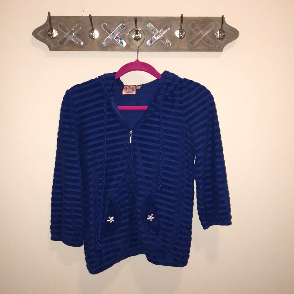 JUICY COUTURE zip terry hoodie